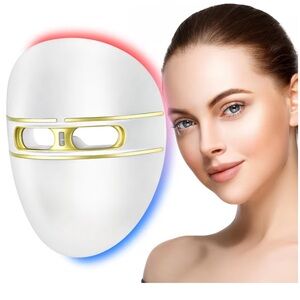 LED Red & Blue Light Rechargeable Facial Mask
